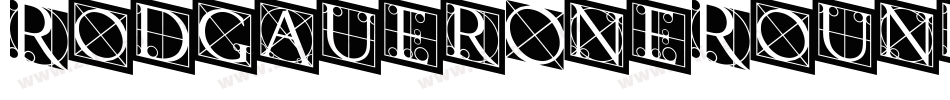 RodgauerOneRound Medium字体转换